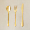 Matte Gold Cutlery Set