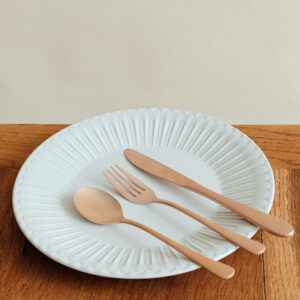 Pink Gold Cutlery Set