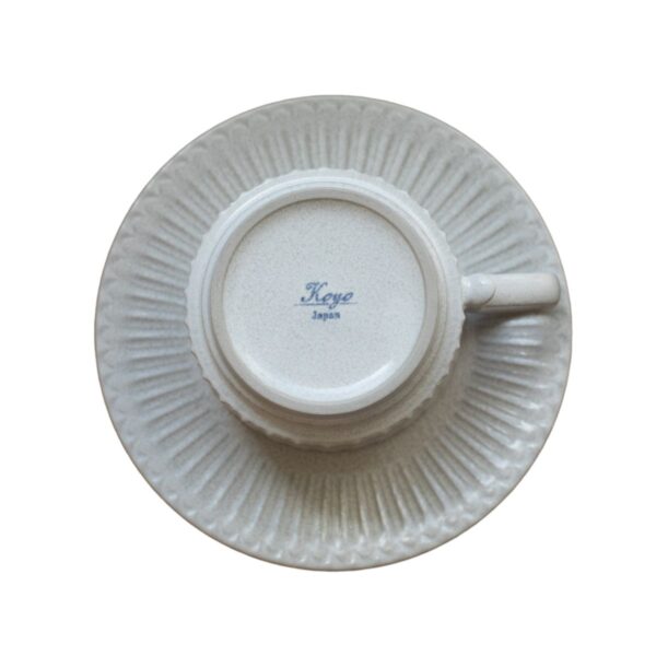 Shush Grace Straight White Cup and Saucer