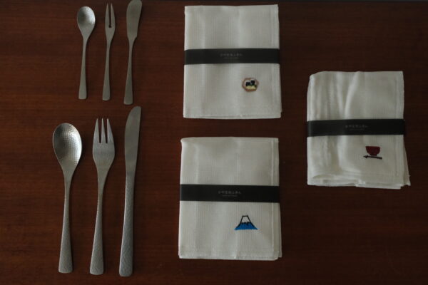 Fuji Embroidery Cloth with/without NAGORI Cutlery Gift set (3-Pieces) - Image 7