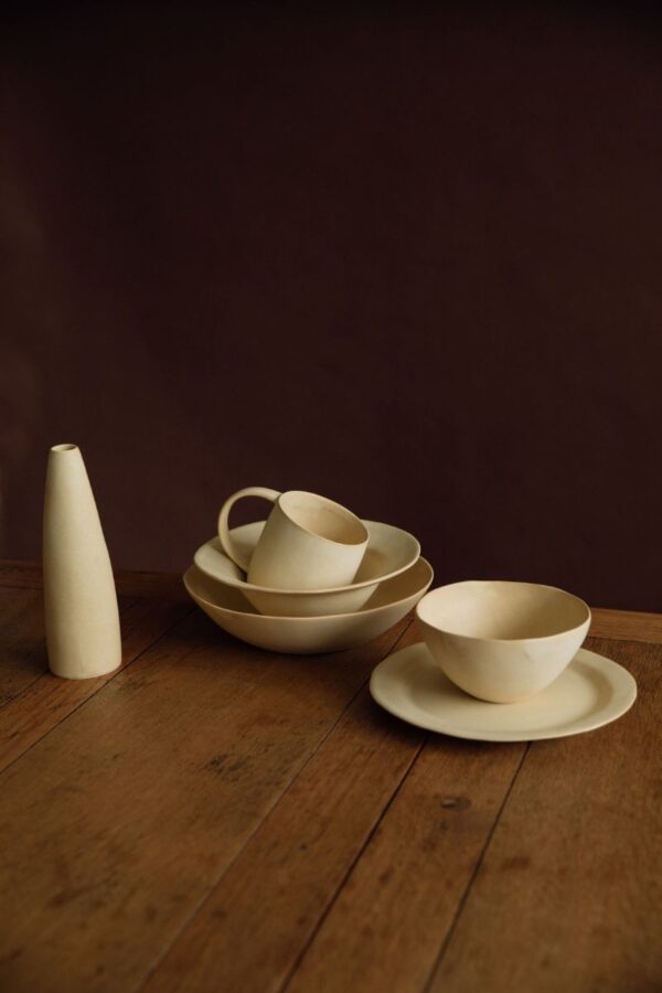 Yukina Omori Non-rim bowl (Light Beige / Dark Beige) - Image 10