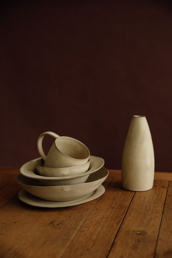 Yukina Omori Rim bowl (Light Beige / Dark Beige) - Image 10