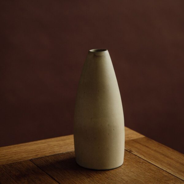 Yukina Omori Tall Vase (Light Beige / Dark Beige) - Image 3