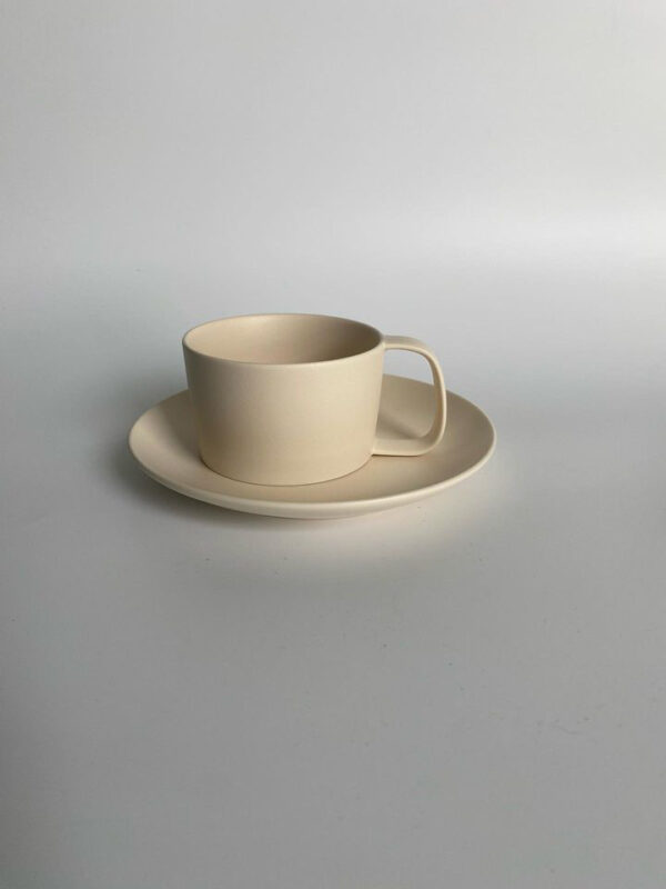 KONARE Moment White Cup and Saucer Set - Image 2