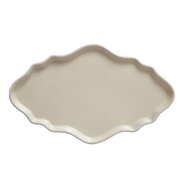 Cocoro Large Rim Platter (Off-White) - Image 2
