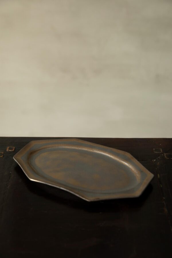 Cocoro Large Octagonal plate (Bronze)