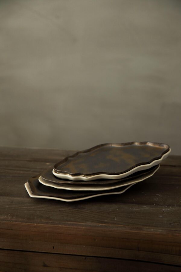 Cocoro Large Octagonal plate (Bronze) - Image 5