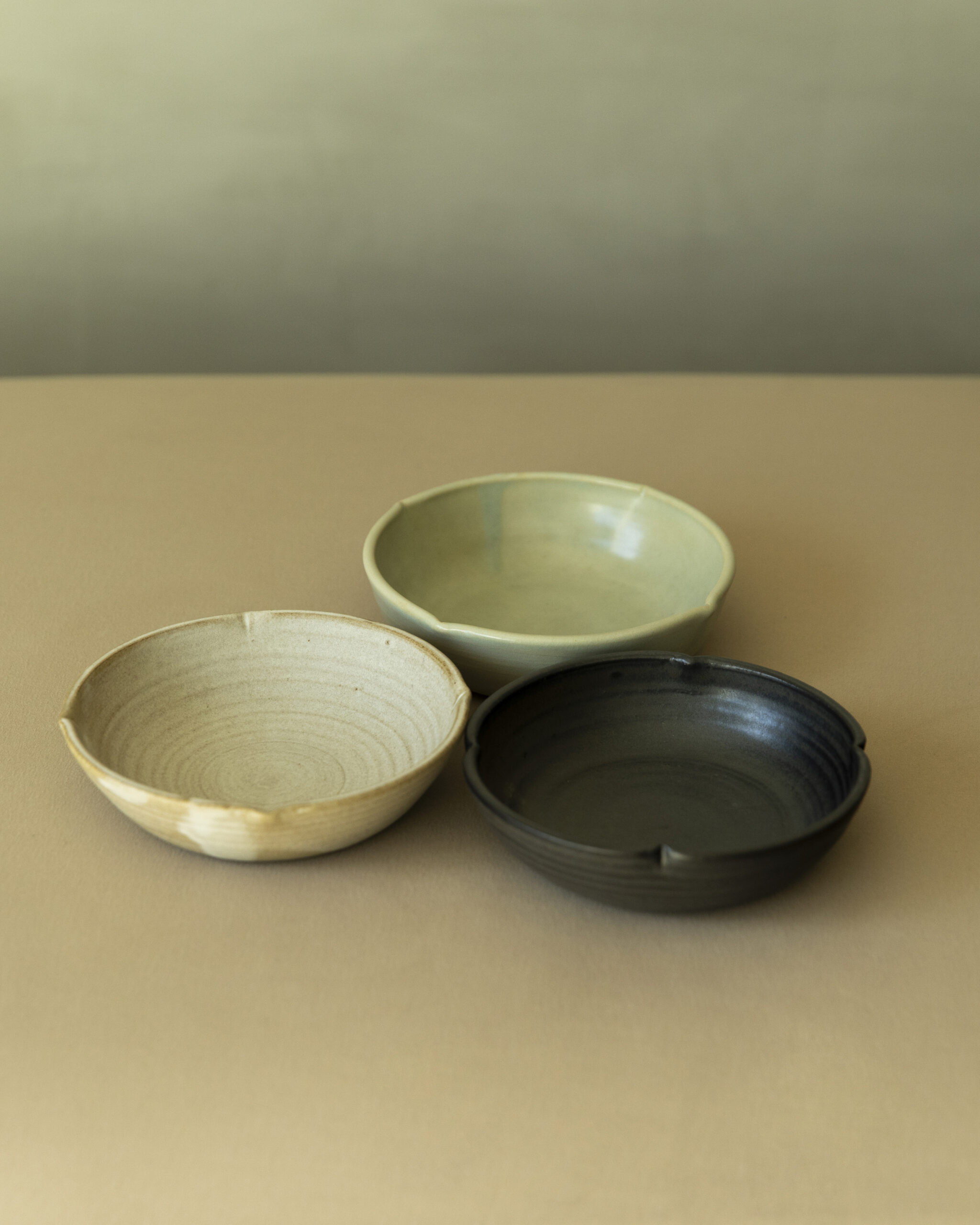 Persimmon Small Bowl (Toffee / Lake Green / Black)